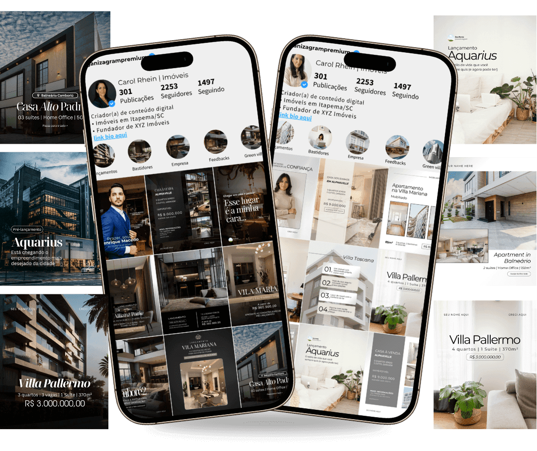 Pack Corretor de Imóveis — Dark e Clean